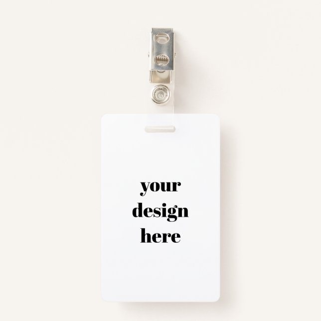 Customizable  ausweis (Vorderseite mit Klammer)