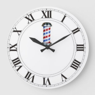 Customizable Barber Shop/Salon Wall Clock Große Wanduhr