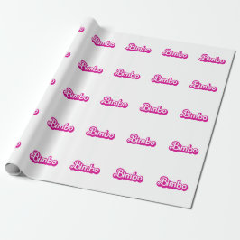 Customizable Bimbo Geschenkpapier