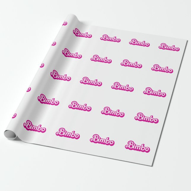 Customizable Bimbo Geschenkpapier (Ungerollt)