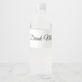 Customizable Blank Water Bottle Labels for Wedding Wasserflaschenetikett