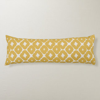 Customizable Boho Mustard Diamonds Cushion Seitenschläferkissen