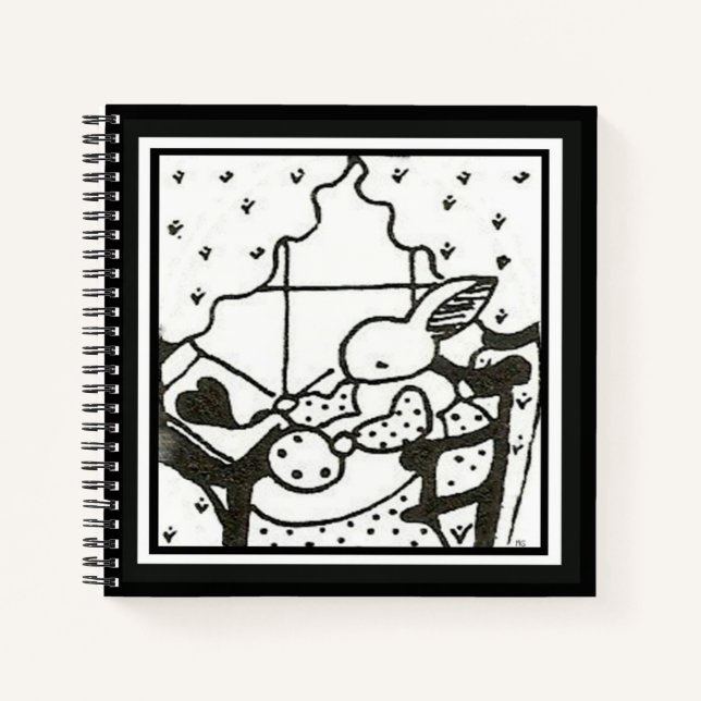 Customizable Bunny Journal Notizbuch (Vorderseite)
