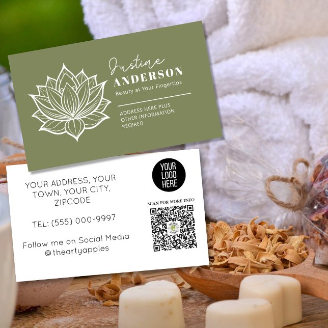 Customizable Business Card –Beauticians & Skincare Visitenkarte (Von Creator hochgeladen)