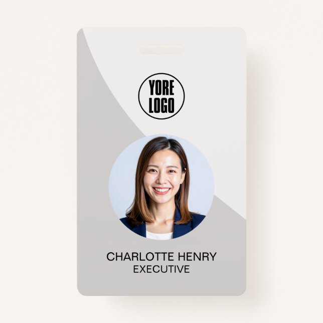Customizable Business ID Card | Minimal Employee  Ausweis (Vorderseite)