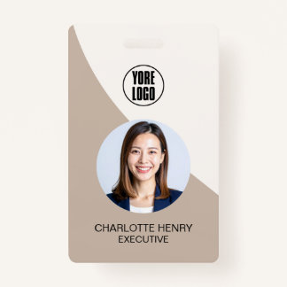 Customizable Business ID Card | Minimal Employee  Ausweis