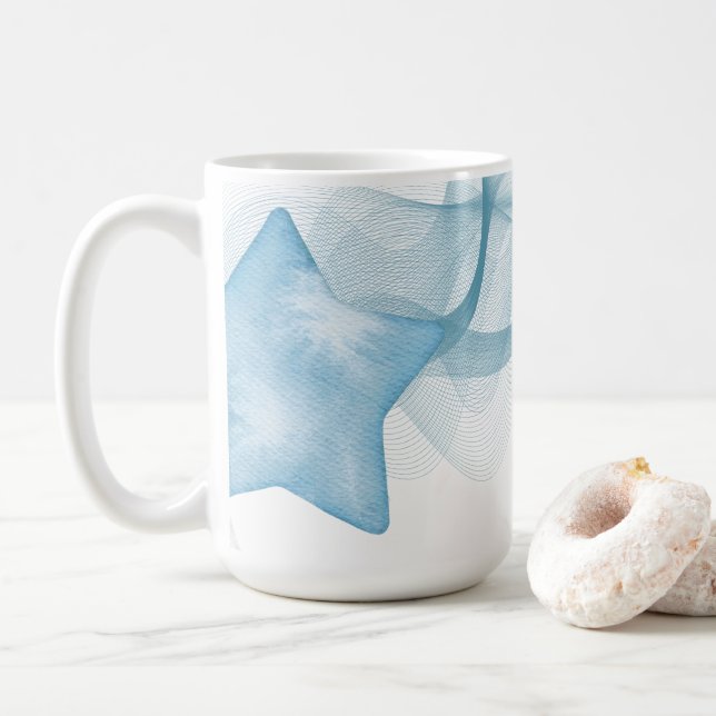 Customizable Ceramic Mug with Unique Design Kaffeetasse (Mit Donut)