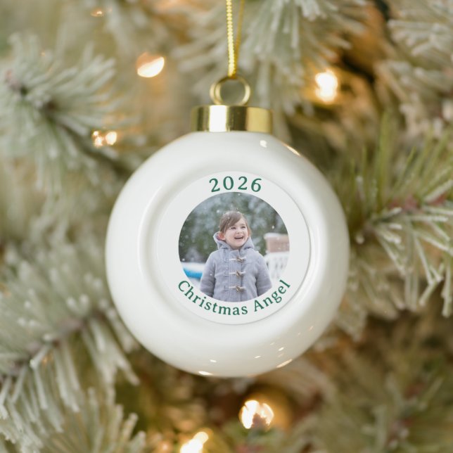 Customizable Christmas Photo Framed Ornament (Baum)
