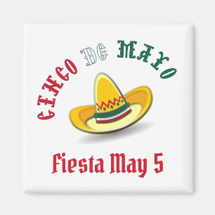 Customizable Cinco de Mayo 5 Mai Fiesta Magnet