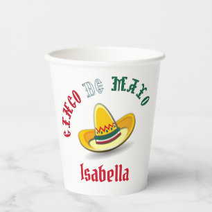 Customizable Cinco de Mayo 5 Mai Fiesta Pappbecher
