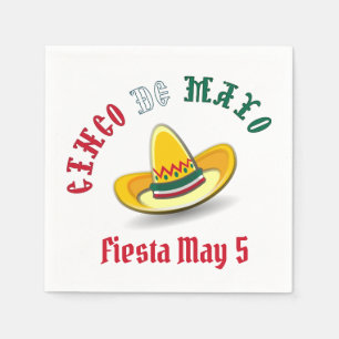 Customizable Cinco de Mayo 5 Mai Fiesta Serviette