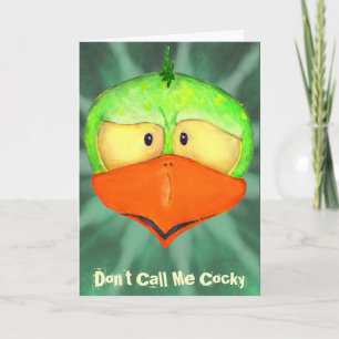 Customizable Cocky Greeting Card Karte
