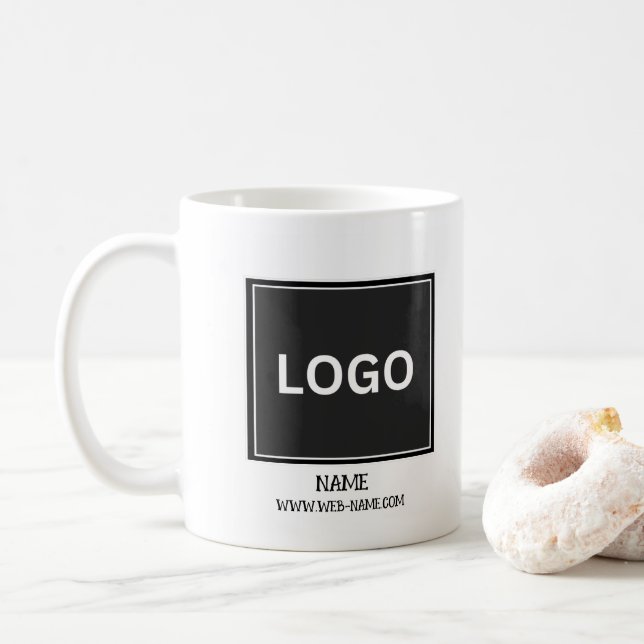 "Customizable Coffee Companion" Kaffeetasse (Mit Donut)