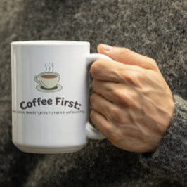 Customizable Coffee First Mug for Teachers Kaffeetasse