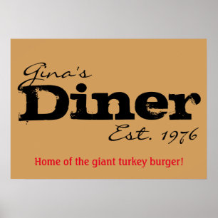 Customizable Diner Poster