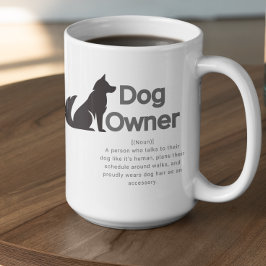Customizable Dog Owner Definition Kaffeetasse