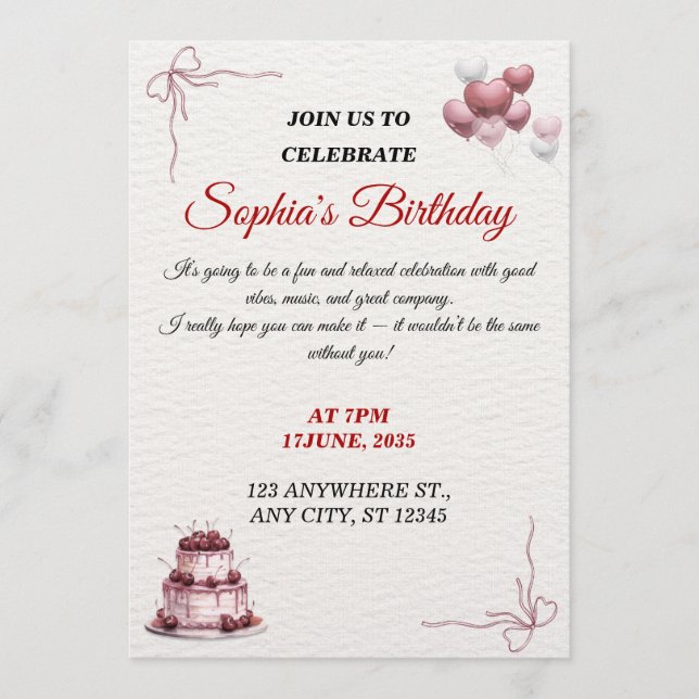 customizable  einladung (Vorderseite)