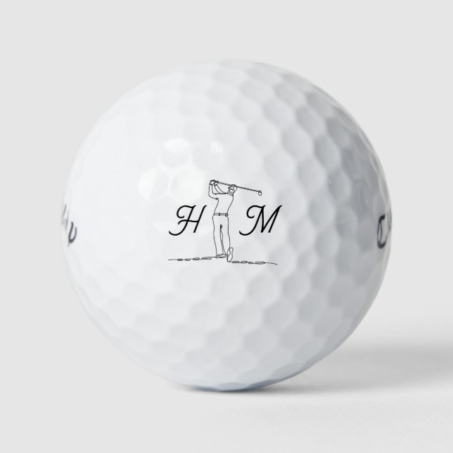 Customizable Fun Birthday Father's Day Gift  Golfball (Vorderseite)