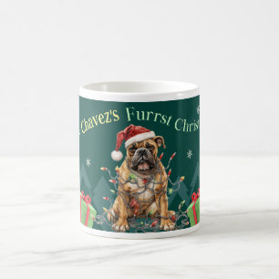 Customizable Furrst Christmas Boxer Kaffeetasse