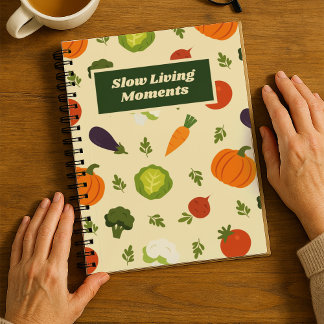 Customizable Garden Veggies Notebook - Sunshine & Notizbuch