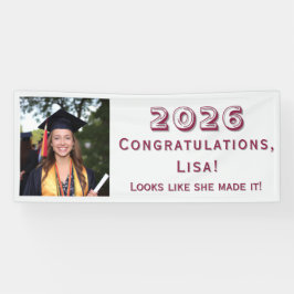 Customizable Graduation Banner