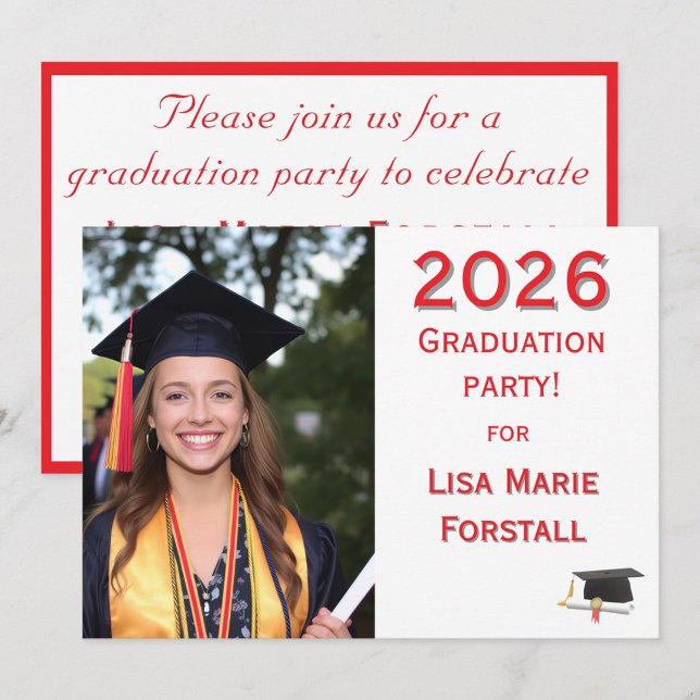 Customizable Graduation  Einladung (Von Creator hochgeladen)