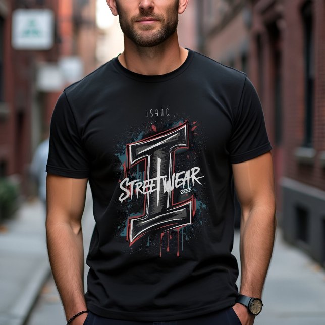 Customizable Graffiti "I" Urban Street Style T-Shirt (Von Creator hochgeladen)