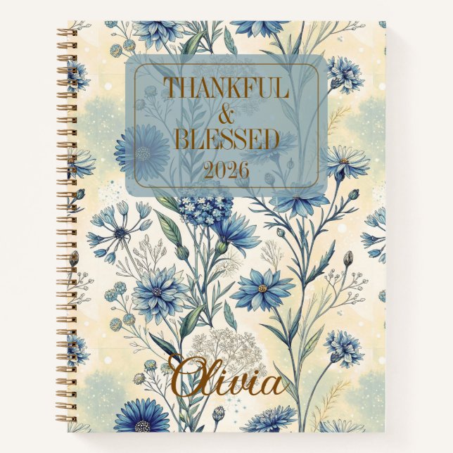 Customizable Gratitude Affirmations for Women Notizbuch (Vorderseite)