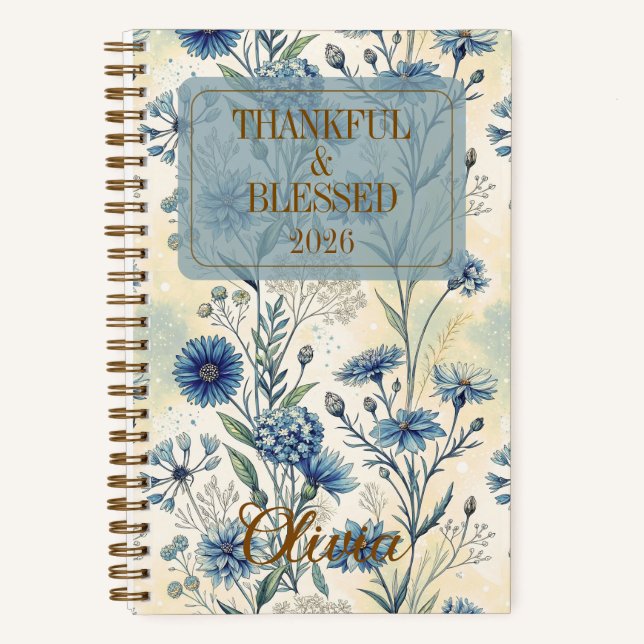 Customizable Gratitude Affirmations for Women Notizbuch (Vorderseite)