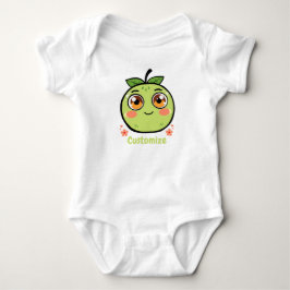 Customizable Green Fruit Baby Strampler