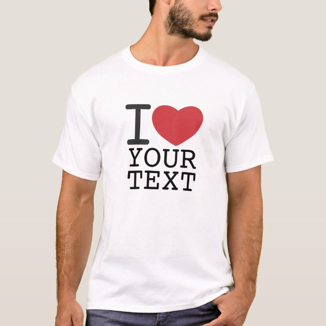 customizable I HEART SHIRT (Vorderseite)