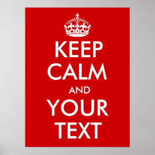 Customizable Keep Calm Poster