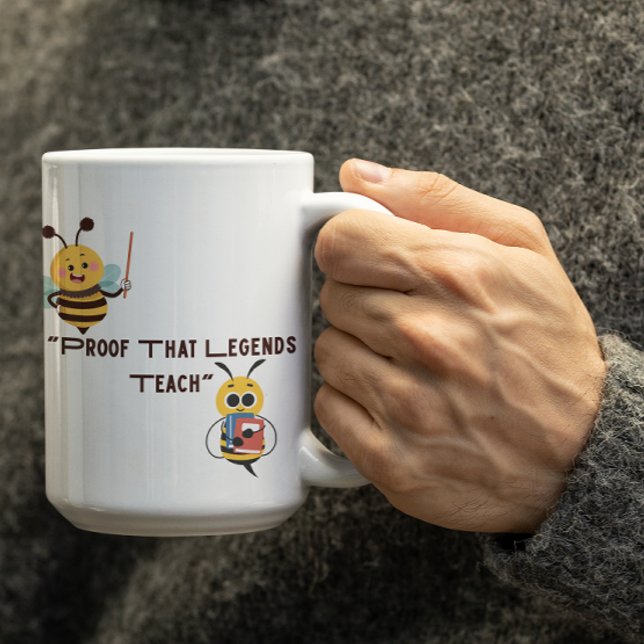 Customizable Legends Bee Teaching   Kaffeetasse (Von Creator hochgeladen)