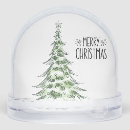 Customizable Merry Christmas Schneekugeln