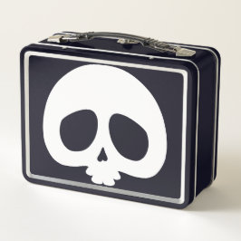 Customizable Mini Skull Metall Brotdose