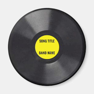 Customizable Mini Vinyl LP Record Magnet