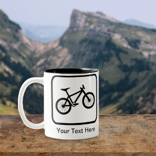 Customizable Mountain Biker Logo Tasse