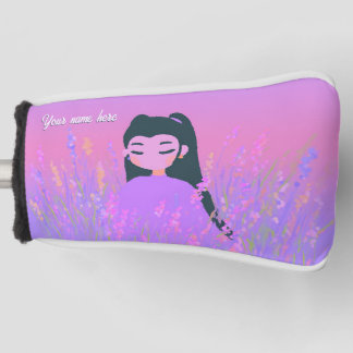 Customizable Name Golf Girl Lavender Daydream Golf Headcover
