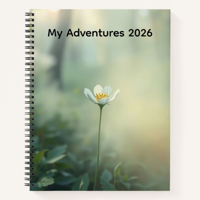 customizable Nature adventure journal Notizbuch (Vorderseite)