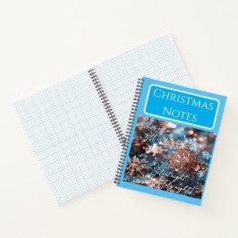Customizable notebook, Christmas design, Christmas Notizbuch