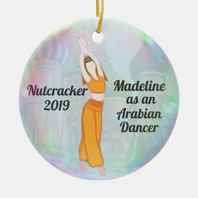 Customizable Nutcracker Ornament - Arabian Dancer (Vorne)