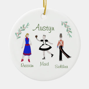 Customizable Nutcracker Soldier/Maid/Russisch Keramik Ornament