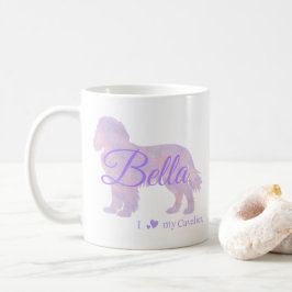 Customizable Pastel Purple Cavalier King Charles   Kaffeetasse