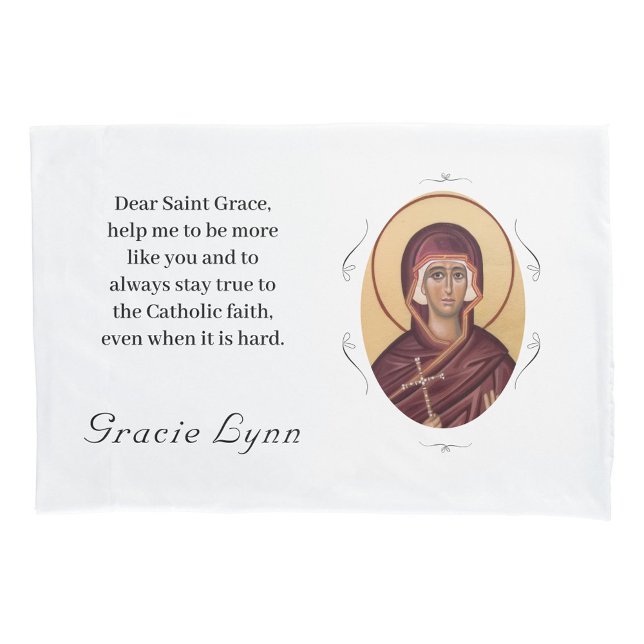 Customizable Patron Saint (St. Grace) Kissenbezug (Von Creator hochgeladen)
