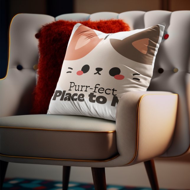 Customizable Perfect Place to Nap Cat Kissen (Von Creator hochgeladen)