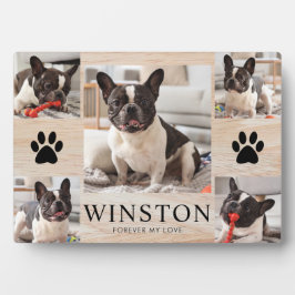Customizable Pet Dog Memorial Photo Keepsake Fotoplatte