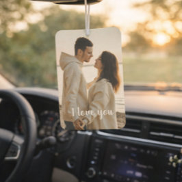 Customizable Photo 'I Love You' Valentine's Day Autolufterfrischer