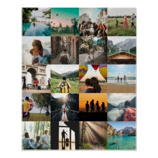 Customizable Photo Memories Poster