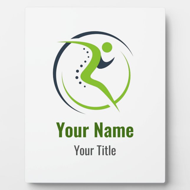 Customizable physical therapist physio chiro fotoplatte (Vorderseite)