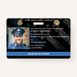 Customizable Police Officer Law Enforcement ID Ausweis